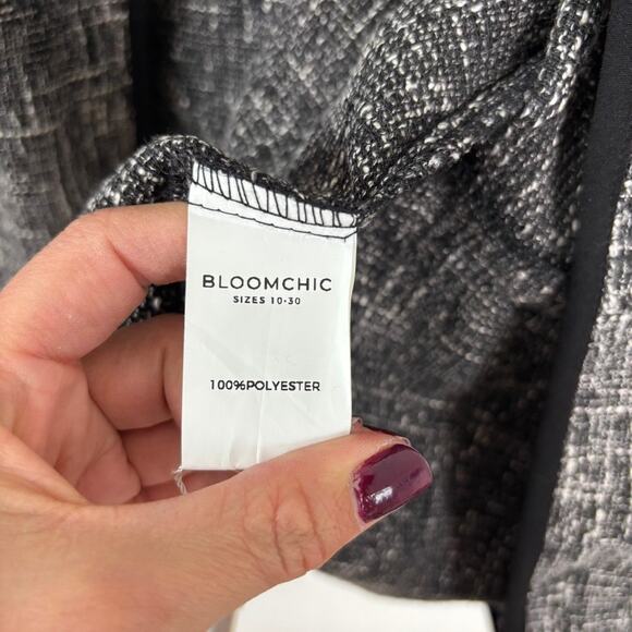 NWT BloomChic Tweed Pocket Button Jacket Gray Women’s Plus 18/20 Academia - Picture 8 of 10